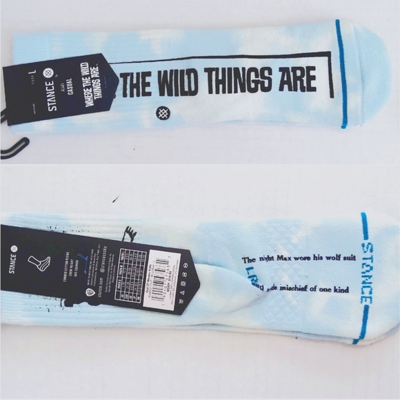 Stance kids casual socks Where The Wild Things Are size Lg  (New) - Picture 3 of 4